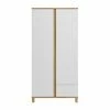 Armoire Scandinave Avec Penderie Et étagères Finition Blanc Mat Et Bois Chêne Clair L90 Cm EILIE -Canapé Soldes armoire scandinave avec penderie et etageres finition blanc mat et bois chene clair l90 cm eilie 50697 6113d28f70dcf 1200 675