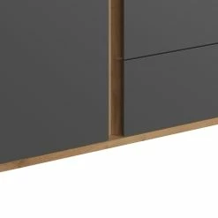 Armoire Scandinave Avec Penderie Et étagères Gris Anthracite Et Bois L90 Cm EILIE -Canapé Soldes armoire scandinave avec penderie et etageres gris anthracite et bois l90 cm eilie 52567 62ecd56421d21 1200 675