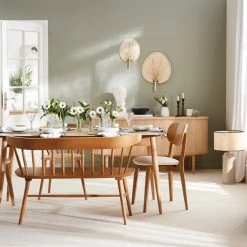 Banc à Barreaux 2 Places Bois Clair Chêne L120 Cm DARIA -Canapé Soldes banc a barreaux 2 places bois clair chene l120 cm daria 51651 62b5c5deab28a 1200 675