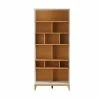 Bibliothèque Design En Bois Clair Chêne Et Blanc L90 Cm ABEL -Canapé Soldes bibliotheque design en bois clair chene et blanc l90 cm abel 53928 63eba117e0d6f 1200 675