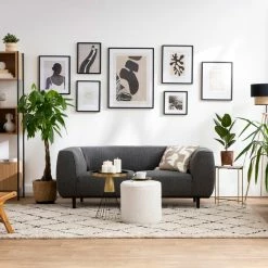 Bibliothèque En Bois Clair Chêne Et Métal Noir L98 Cm SILKA -Canapé Soldes bibliotheque en bois clair chene et metal noir l98 cm silka 51370 6245ae1f53beb 1200 675