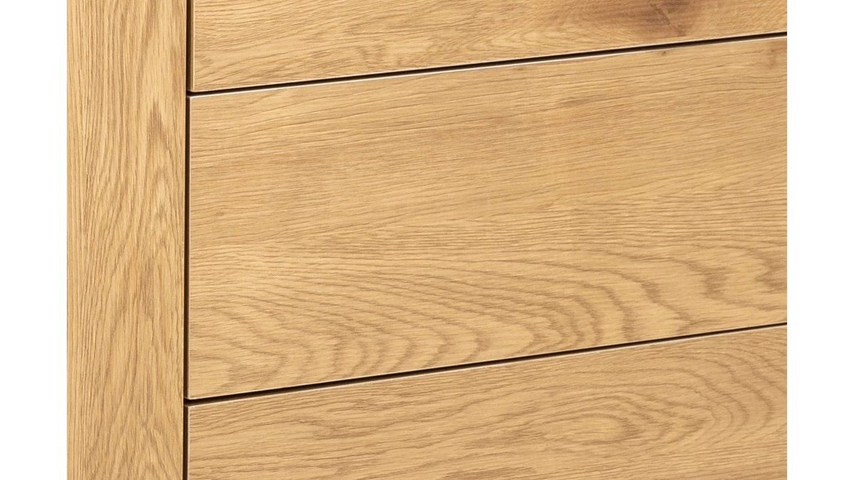 Buffet Bas Industriel Bois Et Métal Noir 1 Porte 3 Tiroirs L120 Cm TRESCA 7 Buffet Bas Industriel Bois Et Métal Noir 1 Porte 3 Tiroirs L120 Cm TRESCA – Image 5