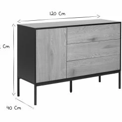 Buffet Bas Industriel Bois Et Métal Noir 1 Porte 3 Tiroirs L120 Cm TRESCA 14 Buffet Bas Industriel Bois Et Métal Noir 1 Porte 3 Tiroirs L120 Cm TRESCA -Canapé Soldes buffet bas industriel bois et metal noir 1 porte 3 tiroirs l120 cm tresca 48022 5e8309a29bcde 1200 675