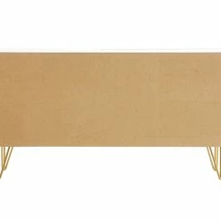 Buffet Design Blanc Et Métal Doré 3 Portes L160 Cm OZEN -Canapé Soldes buffet design blanc et metal dore 3 portes l160 cm ozen 51382 63e2096929f49 1200 675
