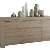 Buffet Finition Bois Chêne 2 Portes 3 Tiroirs L184 Cm TINO -Canapé Soldes buffet finition bois chene 2 portes 3 tiroirs l184 cm tino 51752 620bb8bbce029 1200 675