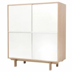 Buffet Haut Scandinave Bois Et Blanc 4 Portes L110 Cm SID -Canapé Soldes buffet haut scandinave bois et blanc 4 portes l110 cm sid 43378 5bb3748a51d86 1200 675