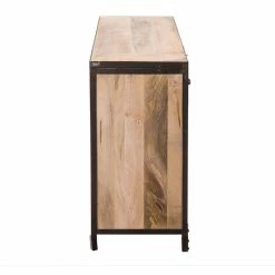 Buffet Industriel En Manguier Massif Et Métal Noir L160 Cm INDUSTRIA -Canapé Soldes buffet industriel en manguier massif et metal noir l160 cm industria 32751 5bb76403dc22b 1200 675
