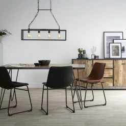 Buffet Industriel En Manguier Massif Et Métal Noir L160 Cm INDUSTRIA -Canapé Soldes buffet industriel en manguier massif et metal noir l160 cm industria 32751 5c176712574d8 1200 675