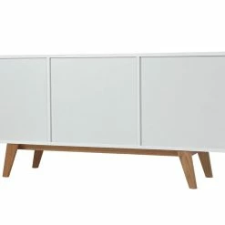 Buffet Scandinave Blanc Brillant Et Bois Clair 2 Portes 2 Tiroirs L160cm MELKA -Canapé Soldes buffet scandinave blanc brillant et bois clair 2 portes 2 tiroirs l160cm melka 32039 5c45f513d9cb9 1200 675