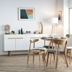 Buffet Scandinave Blanc Brillant Et Finition Bois L180cm MELKA -Canapé Soldes buffet scandinave blanc brillant et finition bois l180cm melka 32040 5dd2bfa5e1187 1200 675
