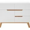 Buffet Scandinave Blanc Mat Et Bois 1 Porte 4 Tiroirs L97 Cm SKIVE -Canapé Soldes buffet scandinave blanc mat et bois 1 porte 4 tiroirs l97 cm skive 48770 5fa3c13675581 1200 675