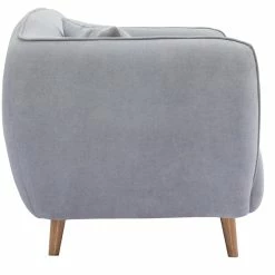 Canapé 2 Places En Tissu Effet Velours Gris Clair Et Bois Clair FOLK -Canapé Soldes canape 2 places en tissu effet velours gris clair et bois clair folk 48889 60fff934b50f7 1200 675