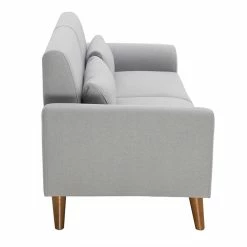 Canapé 2 Places En Tissu Gris Et Bois Foncé EKTOR -Canapé Soldes canape 2 places en tissu gris et bois fonce ektor 52252 62a9e42703610 1200 675