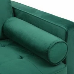 Canapé 3-4 Places En Tissu Velours Vert émeraude Et Bois Clair IMPERIAL -Canapé Soldes canape 3 4 places en tissu velours vert emeraude et bois clair imperial 42897 5bbcc6e248702 1200 675