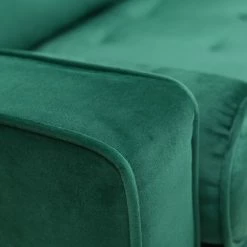 Canapé 3-4 Places En Tissu Velours Vert émeraude Et Bois Clair IMPERIAL -Canapé Soldes canape 3 4 places en tissu velours vert emeraude et bois clair imperial 42897 5bbcc6e260ec3 1200 675