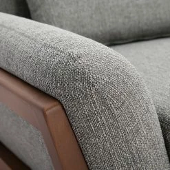 Canapé 3 Places En Tissu Gris Et Bois Foncé YOKO -Canapé Soldes canape 3 places en tissu gris et bois fonce yoko 52053 62f4b16303b6a 1200 675