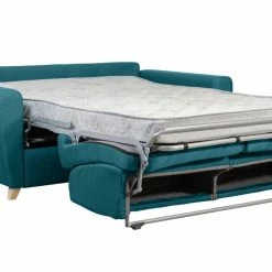 Canapé Convertible 2-3 Places En Tissu Bleu Canard Matelas L120 Cm 12 Cm GRAHAM -Canapé Soldes canape convertible 2 3 places en tissu bleu canard matelas l120 cm 12 cm graham 51778 624aee18ddce1 1200 675