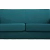 Canapé Convertible 3 Places En Tissu Bleu Canard Et Bois Clair Avec Matelas L140 Cm 12 Cm GRAHAM -Canapé Soldes canape convertible 3 places en tissu bleu canard et bois clair avec matelas l140 cm 12 cm graham 46142 5ce25e29def20 1200 675