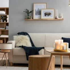 Canapé Convertible 3 Places En Tissu Bleu Et Bois Clair Avec Matelas L140 Cm 12 Cm GRAHAM -Canapé Soldes canape convertible 3 places en tissu bleu et bois clair avec matelas l140 cm 12 cm graham 47113 602aa1953eb2d 1200 675