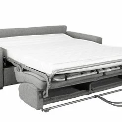 Canapé Convertible 3 Places En Tissu Gris Avec Matelas 12 Cm DOME -Canapé Soldes canape convertible 3 places en tissu gris avec matelas 12 cm dome 46143 5eecd6b78387b 1200 675