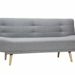 Canapé Convertible 3 Places En Tissu Gris Clair Et Bois Clair FAGUO -Canapé Soldes canape convertible 3 places en tissu gris clair et bois clair faguo 50178 6268058568f87 1200 675