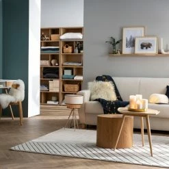 Canapé Convertible 3 Places En Tissu Naturel Et Bois Clair Avec Matelas L140 Cm 12 Cm GRAHAM -Canapé Soldes canape convertible 3 places en tissu naturel et bois clair avec matelas l140 cm 12 cm graham 48780 602a9ec954759 1200 675