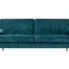 Canapé Convertible 3 Places En Tissu Velours Bleu Pétrole Et Bois Clair MOORE -Canapé Soldes canape convertible 3 places en tissu velours bleu petrole et bois clair moore 50177 62bac71682eae 1200 675