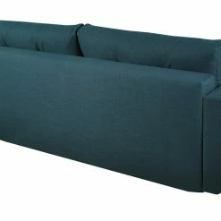 Canapé Convertible Avec Coffre 3 Places En Tissu Bleu Paon Et Bois Clair MIRA -Canapé Soldes canape convertible avec coffre 3 places en tissu bleu paon et bois clair mira 50013 607464cfd8732 1200 675