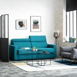 Canapé Convertible Avec Têtières Ajustables 3 Places En Tissu Bleu Canard Avec Matelas 12 Cm NORO 17 Canapé Convertible Avec Têtières Ajustables 3 Places En Tissu Bleu Canard Avec Matelas 12 Cm NORO -Canapé Soldes canape convertible avec tetieres ajustables 3 places en tissu bleu canard avec matelas 12 cm noro 46138 5d2c6d906c6af 1200 675