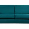 Canapé Convertible Avec Têtières Ajustables 3 Places En Tissu Bleu Paon Et Bois Clair Avec Matelas 13 Cm GOYA -Canapé Soldes canape convertible avec tetieres ajustables 3 places en tissu bleu paon et bois clair avec matelas 13 cm goya 51327 61addfeeef95b 1200 675