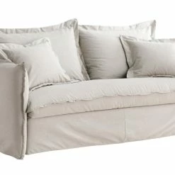 Canapé Convertible Déhoussable En Coton Beige Avec Matelas 13 Cm ALDO -Canapé Soldes canape convertible dehoussable en coton beige avec matelas 13 cm aldo 50224 61017bdf99d2d 1200 675