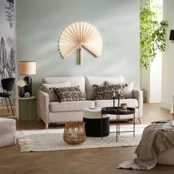 Canapé Convertible Scandinave 3 Places En Tissu Beige Et Bois Clair Avec Matelas 10 Cm PAPEL -Canapé Soldes canape convertible scandinave 3 places en tissu beige et bois clair avec matelas 10 cm papel 51038 62d9696722e86 1200 675