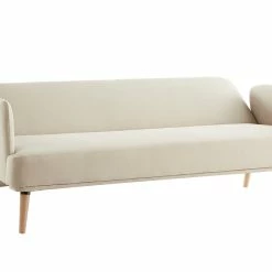 Canapé Convertible Scandinave 3 Places En Tissu Beige Et Bois Clair JAGGER -Canapé Soldes canape convertible scandinave 3 places en tissu beige et bois clair jagger 50182 63b7dcc41fb39 1200 675