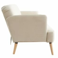 Canapé Convertible Scandinave 3 Places En Tissu Beige Et Bois Clair JAGGER -Canapé Soldes canape convertible scandinave 3 places en tissu beige et bois clair jagger 50182 63b7dccb1665d 1200 675