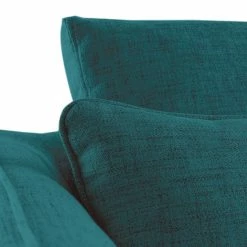 Canapé Convertible Scandinave 3 Places En Tissu Bleu Paon Et Bois Clair Avec Matelas 10 Cm CREEP -Canapé Soldes canape convertible scandinave 3 places en tissu bleu paon et bois clair avec matelas 10 cm creep 49564 60705e2540514 1200 675