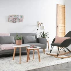 Canapé Convertible Scandinave 3 Places En Tissu Gris Foncé Et Bois Clair LULA -Canapé Soldes canape convertible scandinave 3 places en tissu gris fonce et bois clair lula 45495 5e53a7750754b 1200 675