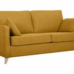 Canapé Convertible Scandinave 3 Places En Tissu Jaune Cumin Et Bois Clair Avec Matelas 10 Cm PAPEL -Canapé Soldes canape convertible scandinave 3 places en tissu jaune cumin et bois clair avec matelas 10 cm papel 52013 62416236b9bbd 1200 675