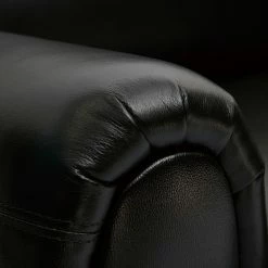 Canapé Convertible Vintage 3 Places Cuir Marron Foncé Et Bois Noir Avec Matelas 9 Cm CLUB -Canapé Soldes canape convertible vintage 3 places cuir marron fonce et bois noir avec matelas 9 cm club 49659 6197b5afade3b 1200 675