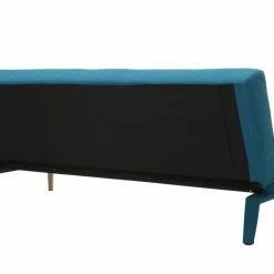 Canapé D'angle Convertible Réversible 4 Places En Tissu Bleu Canard Et Bois Clair OSCAR -Canapé Soldes canape dangle convertible reversible 4 places en tissu bleu canard et bois clair oscar 38739 5bc4a397f4051 1200 675