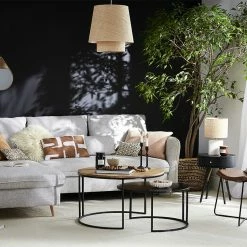 Canapé D'angle Convertible Réversible Avec Coffre 3-4 Places En Tissu Bleu Océan Et Bois Clair DRISS -Canapé Soldes canape dangle convertible reversible avec coffre 3 4 places en tissu bleu ocean et bois clair driss 52667 63d39c1f6d1f1 1200 675