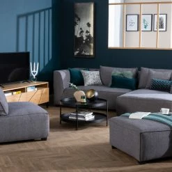 Canapé D'angle Droit Moderne Modulable Tissu Gris Clair PLURIEL -Canapé Soldes canape dangle droit moderne modulable tissu gris clair pluriel 50648 60e82d7d7f7ef 1200 675
