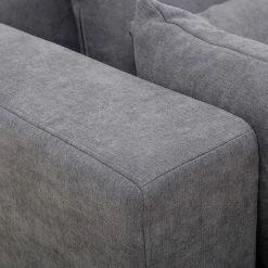 Canapé D'angle Gauche 3 Places En Tissu Effet Velours Gris Et Bois Clair HARLEM -Canapé Soldes canape dangle gauche 3 places en tissu effet velours gris et bois clair harlem 49047 6023a714037a9 1200 675