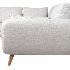 Canapé D'angle Gauche Scandinave 5 Places En Tissu Gris Clair Chiné Et Bois Clair CREEP -Canapé Soldes canape dangle gauche scandinave 5 places en tissu gris clair chine et bois clair creep 49225 5fa9682a9701e 1200 675