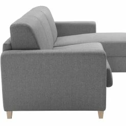 Canapé D'angle Réversible Et Convertible Avec Coffre 4 Places En Tissu Gris Et Bois Clair GRAHAM -Canapé Soldes canape dangle reversible et convertible avec coffre 4 places en tissu gris et bois clair graham 53922 63ee2e0368cbf 1200 675