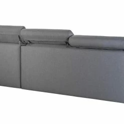 Canapé D'angle Réversible Et Convertible Avec Coffre Et Têtières Ajustables 4 Places En Tissu Gris NORO -Canapé Soldes canape dangle reversible et convertible avec coffre et tetieres ajustables 4 places en tissu gris noro 49269 600198b868045 1200 675