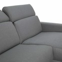 Canapé D'angle Réversible Et Convertible Avec Coffre Et Têtières Ajustables 4 Places En Tissu Gris NORO -Canapé Soldes canape dangle reversible et convertible avec coffre et tetieres ajustables 4 places en tissu gris noro 49269 600198c9444a8 1200 675