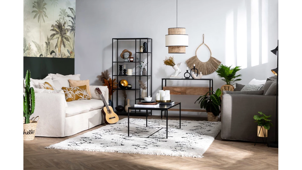 Canapé Déhoussable 3 Places En Lin Coloris Naturel MERLIN 12 Canapé Déhoussable 3 Places En Lin Coloris Naturel MERLIN – Image 10