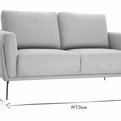 Canapé Design 2 Places En Tissu Effet Velours Texturé Beige Et Métal Noir MOSCO -Canapé Soldes canape design 2 places en tissu effet velours texture beige et metal noir mosco 51983 62d6aef432cf4 1200 675