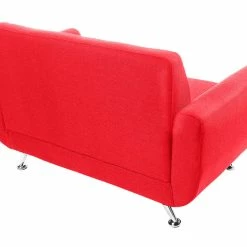 Canapé Design 2 Places En Tissu Rouge Et Acier Chromé PURE -Canapé Soldes canape design 2 places en tissu rouge et acier chrome pure 23216 5bd847ff3f816 1200 675