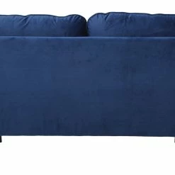 Canapé Design 2 Places En Tissu Velours Bleu Nuit Et Métal Noir BEKA -Canapé Soldes canape design 2 places en tissu velours bleu nuit et metal noir beka 46530 5d7fadcc45898 1200 675